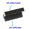 ATX 24Pin Θηλυκό σε 24pin Αρσενικό 90 Degree (OEM) ATX 24Pin Θηλυκό σε 24pin Αρσενικό 90 Degree (OEM)