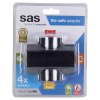 Πολύμπριζο Ταφ 4 Θέσεων 230V 16A 3500W Μαύρο SAS SAS 100-15-113 Πολύμπριζο Ταφ 4 Θέσεων 230V 16A 3500W Μαύρο SAS SAS 100-15-113