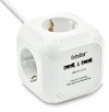 EXTRA STAR Πολύμπριζο Κύβος 1,5m 4 θέσεων με Δύο Θύρες USB Powercube λευκό EXTRA STAR Πολύμπριζο Κύβος 1,5m 4 θέσεων με Δύο Θύρες USB Powercube λευκό