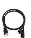 12V - USB to Dual 4-Pin PWM Fan Splitter cable Adapter - 50 cm (bulk)(oem) 12V - USB to Dual 4-Pin PWM Fan Splitter cable Adapter - 50 cm (bulk)(oem)