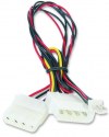 Molex αρσενικό σε molex θηλυκό και 3pin ανεμιστήρα (Cablexpert) Molex αρσενικό σε molex θηλυκό και 3pin ανεμιστήρα (Cablexpert)