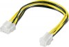 Goobay 8 Pin PCIE female - 4 Pin EPS male Cable 0.2m (51358) Goobay 8 Pin PCIE female - 4 Pin EPS male Cable 0.2m (51358)