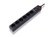 Πολύπριζο Crystal Audio 6 θέσεων, CP6 Black Πολύπριζο Crystal Audio 6 θέσεων, CP6 Black