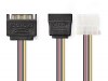 Καλώδιο-αντάπτορας τροφοδοσίας SATA σε Molex 4-pin + SATA, 0.15m Καλώδιο-αντάπτορας τροφοδοσίας SATA σε Molex 4-pin + SATA, 0.15m
