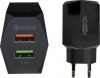 Φορτιστής USB Quick Charger 3 2 Ports POWER ON CH-85K Black Φορτιστής USB Quick Charger 3 2 Ports POWER ON CH-85K Black