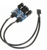 9-Pin USB 2.0 Header Male to 4x Female Extension Cable (Desktop HUB, 1-to-2 Port Multiplier) (OEM) (BULK)