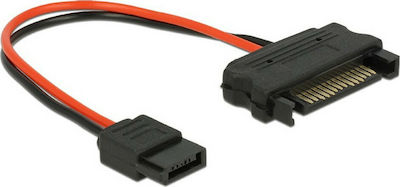 Delock SATA 15pin to SATA 6pin Power Cable (10cm)