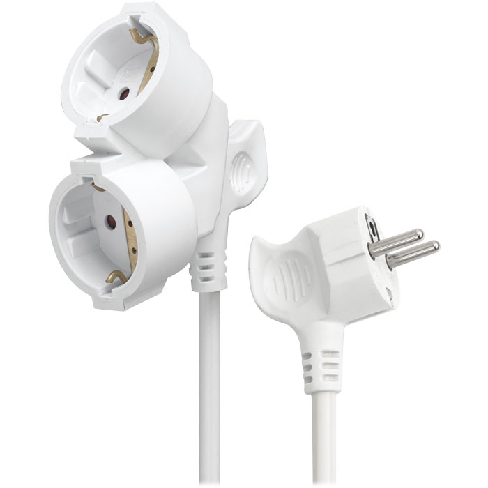 Extension Cables Schuko Double Socket 5m 100-10-025