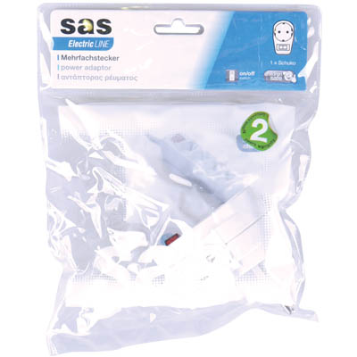 SAS Schuko Plug with Switch SAS 100-15-017