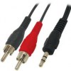 3.5MM STEREO PLUG TO 2 x RCA MALE 3,50 mtr 3.5MM STEREO PLUG TO 2 x RCA MALE 3,50 mtr