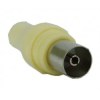 Adapter PAL 9.5mm για TV πλαστικό, θηλυκό βύσμα Adapter PAL 9.5mm για TV πλαστικό, θηλυκό βύσμα