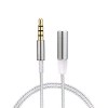 Audio cable 4pin 3.5mm f/m metal newtop αρσενικό σε 3.5 mm θηλυκό 1M Audio cable 4pin 3.5mm f/m metal newtop αρσενικό σε 3.5 mm θηλυκό 1M