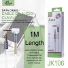 Audio Cable Aux Senior JK106 ellietech male to male 4pin 3.5mm 1M Audio Cable Aux Senior JK106 ellietech male to male 4pin 3.5mm 1M