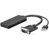 Goobay Μετατροπέας VGA σε HDMI με USB 67816 Goobay Μετατροπέας VGA σε HDMI με USB 67816