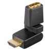 Περιστρεφόμενος αντάπτορας HDMI αρσ. - HDMI θηλ. με επίχρυσες επαφές 60757 Περιστρεφόμενος αντάπτορας HDMI αρσ. - HDMI θηλ. με επίχρυσες επαφές 60757