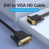 Vention Cable DVI-I male - VGA male 2m Μαύρο (EACBH) Vention Cable DVI-I male - VGA male 2m Μαύρο (EACBH)