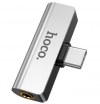 Αντάπτορας Hoco LS26 USB-C male - 3.5mm / USB-C female (LS26) Ασημι Αντάπτορας Hoco LS26 USB-C male - 3.5mm / USB-C female (LS26) Ασημι