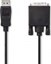 Nedis DisplayPort male - DVI Cable male 1m (CCGP37200BK10) Nedis DisplayPort male - DVI Cable male 1m (CCGP37200BK10)