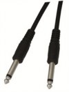 1.5M Nickle 6.3MM Plug To 6.3MM Plug Mono (OEM) 1.5M Nickle 6.3MM Plug To 6.3MM Plug Mono (OEM)