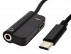Αντάπτορας Ancus 2 σε 1 USB Type-C σε USB Type-C Θηλυκό και 3,5 mm Θηλυκό Μαύρο Αντάπτορας Ancus 2 σε 1 USB Type-C σε USB Type-C Θηλυκό και 3,5 mm Θηλυκό Μαύρο