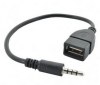 3.5mm AUX Audio Male Jack Plug to USB 2 Female Cable 3.5mm AUX Audio Male Jack Plug to USB 2 Female Cable