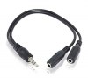 Καλώδιο Storite 3.5mm Jack 1 αρσενικά σε 2 θηλυκό στερεοφωνικό ακουστικό Ακουστικό Jack Y Καλώδιο προσαρμογέα ήχου Splitter (Μαύρο) (OEM) Καλώδιο Storite 3.5mm Jack 1 αρσενικά σε 2 θηλυκό στερεοφωνικό ακουστικό Ακουστικό Jack Y Καλώδιο προσαρμογέα ήχου Splitter (Μαύρο) (OEM)
