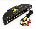Nedis 3-Port AV Switch (VSWI2403BK) (3x RCA Input - 1x RCA Output) (Black) (233-0697) (rwy)
