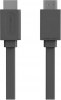 Allocacoc Καλώδιο HDMI με πλακέ γκρι καλώδιο αρσενικό σε αρσενικό v2 3m