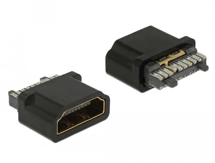 DELOCK Connector HDMI-A, Θυληκό