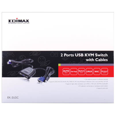 Edimax USB KVM Switch 2 Θυρών EDIMAX EK-2U2C