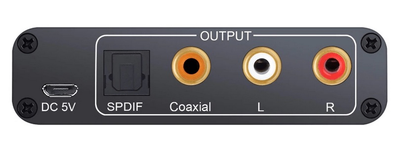 Εξαγωγή ήχου HDMI 5.1 ARC TO Coaxial RCA 3.5mm Jack Output Digital to Analog