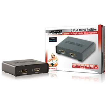 Konig 2 Port HDMI Splitter KN-HDMISPL10