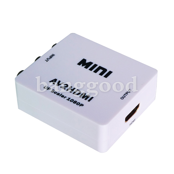 Mini Μετατροπέας 3RCA Audio Video AV to HDMI Converter Switch Box S
