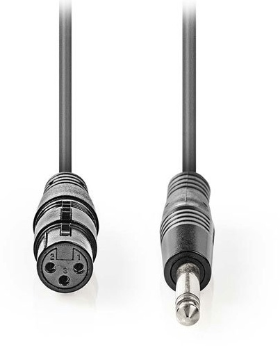 NEDIS COTH15120GY30 Unbalanced XLR Audio Cable XLR 3-pin Female – 6.35 mm Male 3