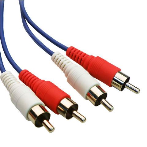 PowerTech Καλώδιο 2x RCA αρσ. σε 2x RCA αρσ. 3m CAB-R002