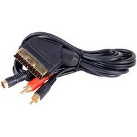 SCART male to 2x RCA male and 4-pin mini DIN male SCART 28 1.5m (OEM)