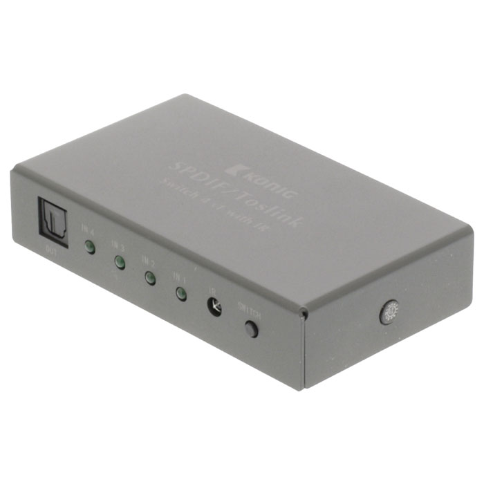 Switch οπτικής ίνας 4 θυρών - Konig KNASW2504