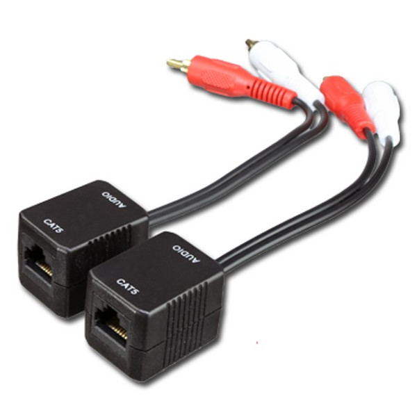 Techly AU-EXTRJ45 Audio Extender Converter RCA RJ45 Cat.5