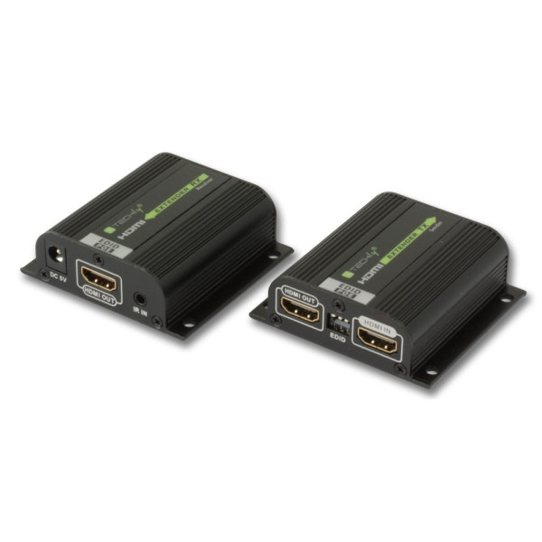 Techly EXT-E70POED HDMI EXTENDER Full HD with POE for Cat.6 / 6A / 7 cable 40m with EDID and IR