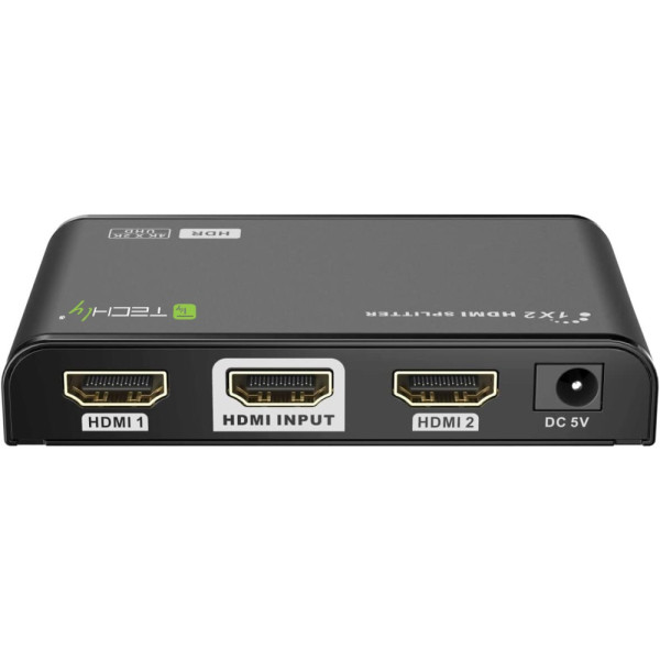 Techly HDMI 2.0 to HDMI Splitter (4K 2-Way, HDR) (HDMI2-4K2HDR) v2.0