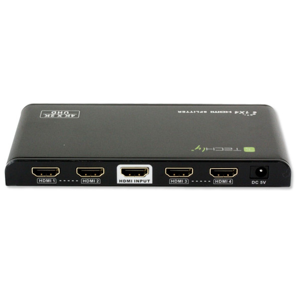 Techly HDMI 2.0 4K UHD 3D Splitter (4-Way) with EDID (HDMI2-4K4E)