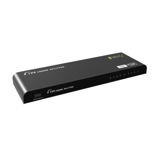 Techly HDMI 2.0 4K 8-Way HDR Splitter v2.0 (HDMI2-4K8HDR)