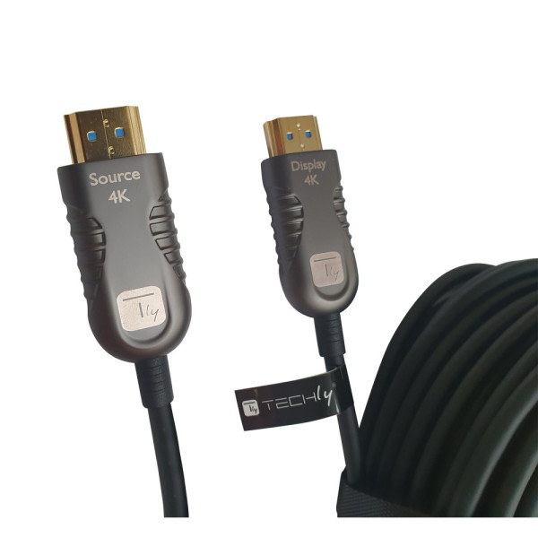 TECHLY ICOC HDMI-HY2-100 Ενεργό οπτικό καλώδιο HDMI™ 2.0 AOC 4K 18Gbps HDMI™ A/AM/M 100m