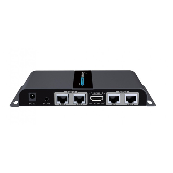 TECHLY IDATA EX-HL41TY ΚΙΤ HDMI EXTENDER 1 ΠΟΜΠΟΣ 4 ΔΕΚΤΕΣ ΜΕ IR 40M CAT6/6a/7