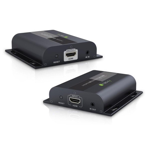 Techly IDATA EXTIP-383V4 HDMI HDbitT Extender με IRCat.6 Καλώδιο έως 120m