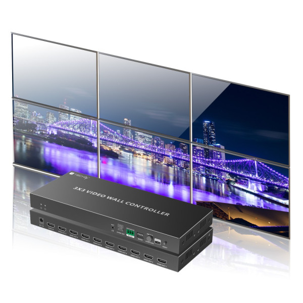 TECHLY IDATA HDMI-109VW 3x3 HDMI 9 Channel Video Wall Controller