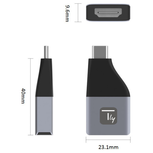 Techly USB-C™ to HDMI adapter 4K/60Hz with HDR IADAP USBC-HDMIHDR