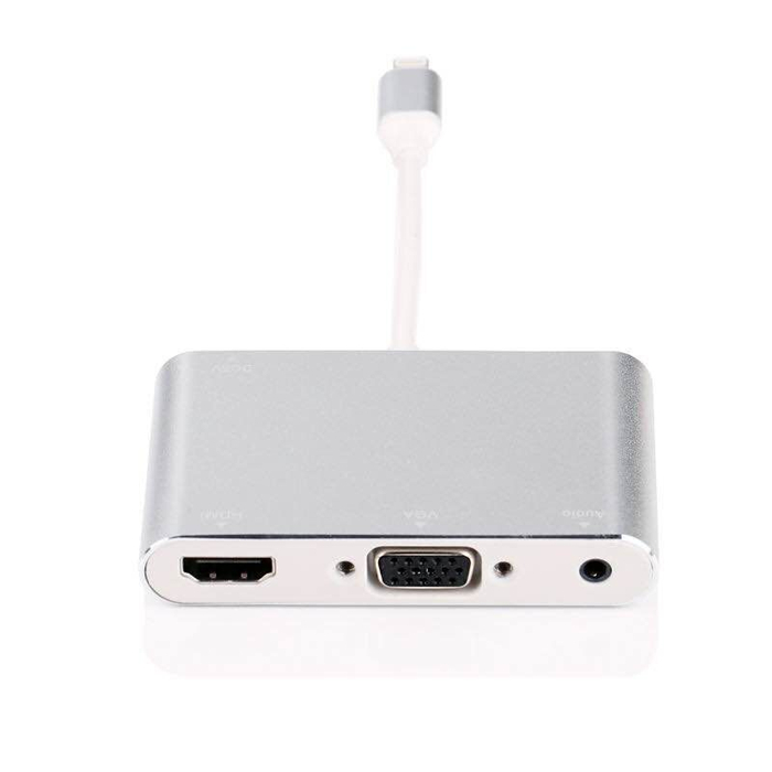 Προσαρμογέας 8pin lightning σε προσαρμογέα HDMI / VGA / Audio 3 σε 1 για iPhone / Ipad