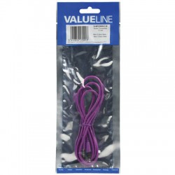 VALUELINE Cable 3.5mm male Stereo - 3.5mm male Stereo 1m Purple VLMP 22000 U10
