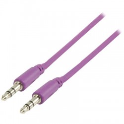 VALUELINE Cable 3.5mm male Stereo - 3.5mm male Stereo 1m Purple VLMP 22000 U10